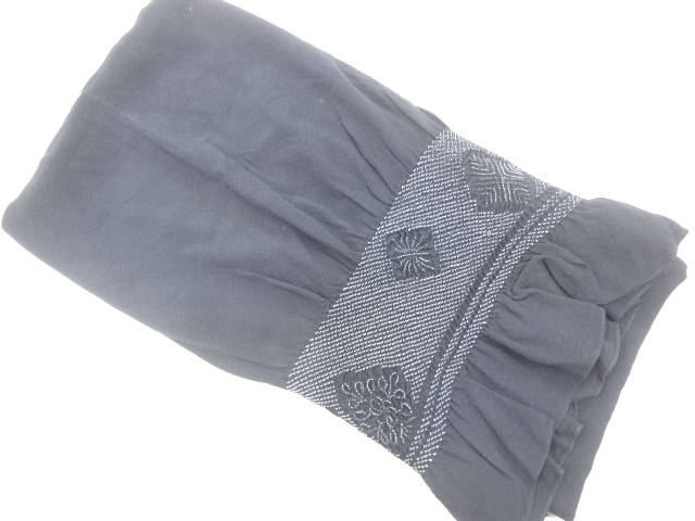 正絹　絞り菱に花模様男物兵児帯